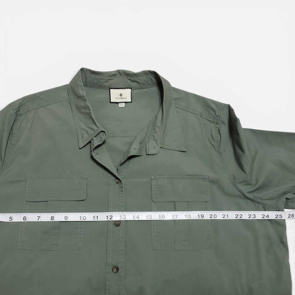 Tuckernuck Nala Shirtdress Army Green Short Sleeve Poplin Cotton XXXL Y23994T - Picture 8 of 11